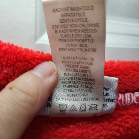 Rudolph Red Nosed Reindeer Christmas Long Sleeve Fleece Wms Size Small - Picture 5 of 7